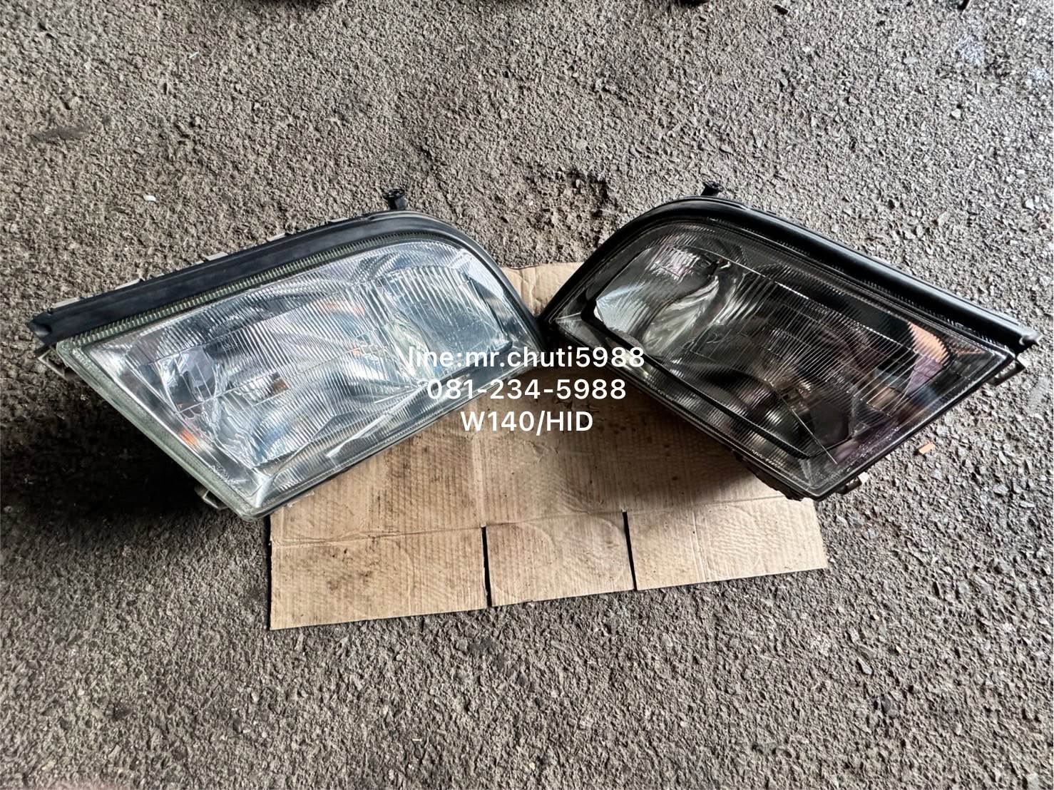 ไฟหน้า W140 HID Xenon แท้ ตรงรุ่น (Mercedes OEM) — 1 คู่ (ซ้าย+ขวา)